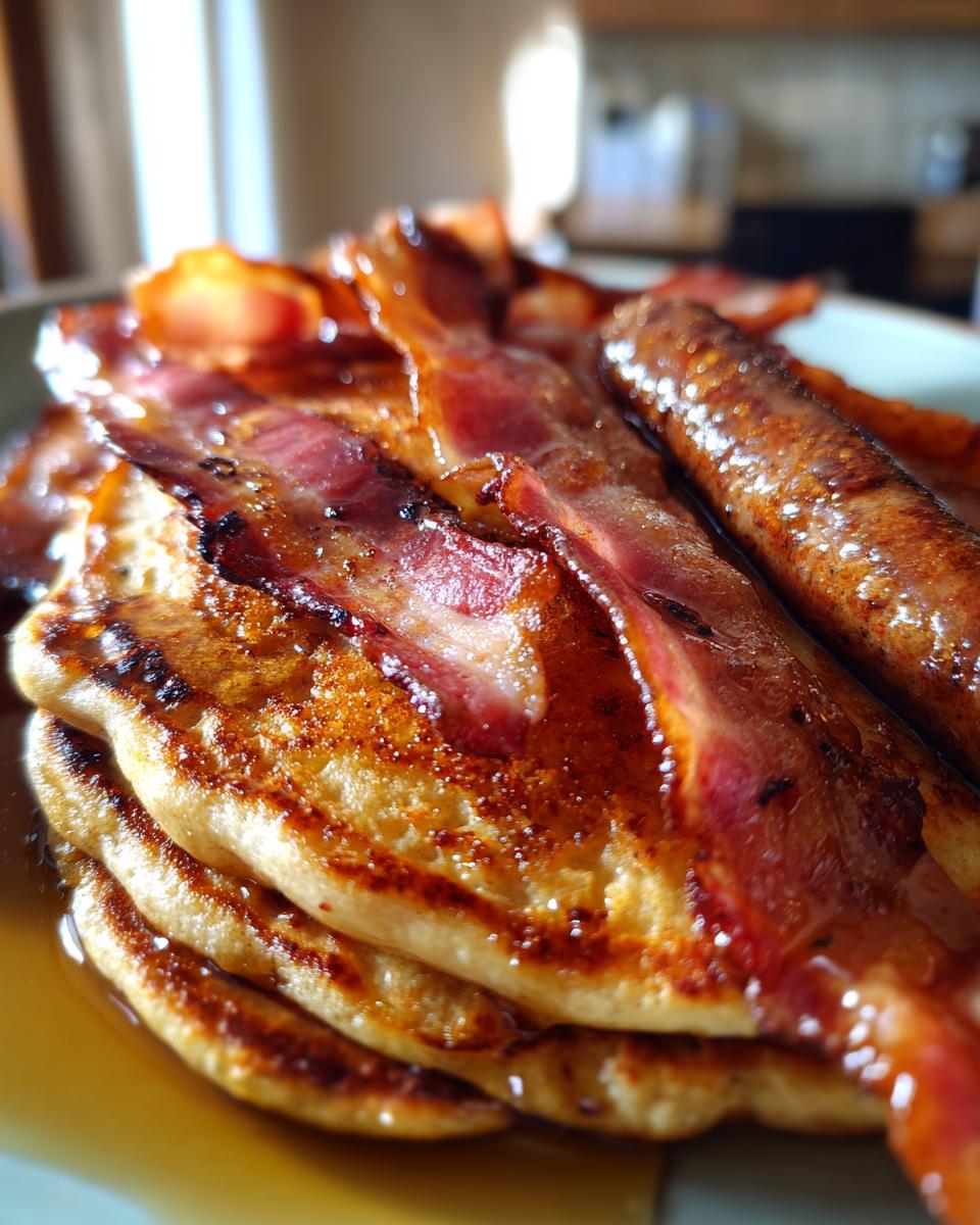 Sausage Dipped Pancakes - detail 3