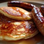 Sausage Dipped Pancakes