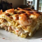 Seafood Lasagna with Shrimp and Crab for Christmas