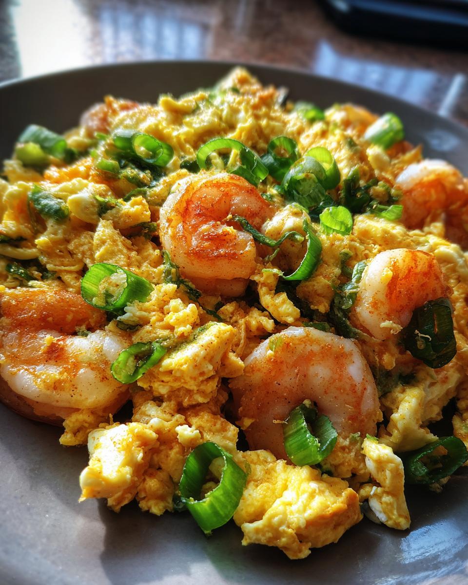 Shrimp and Egg Stir-Fry - detail 2