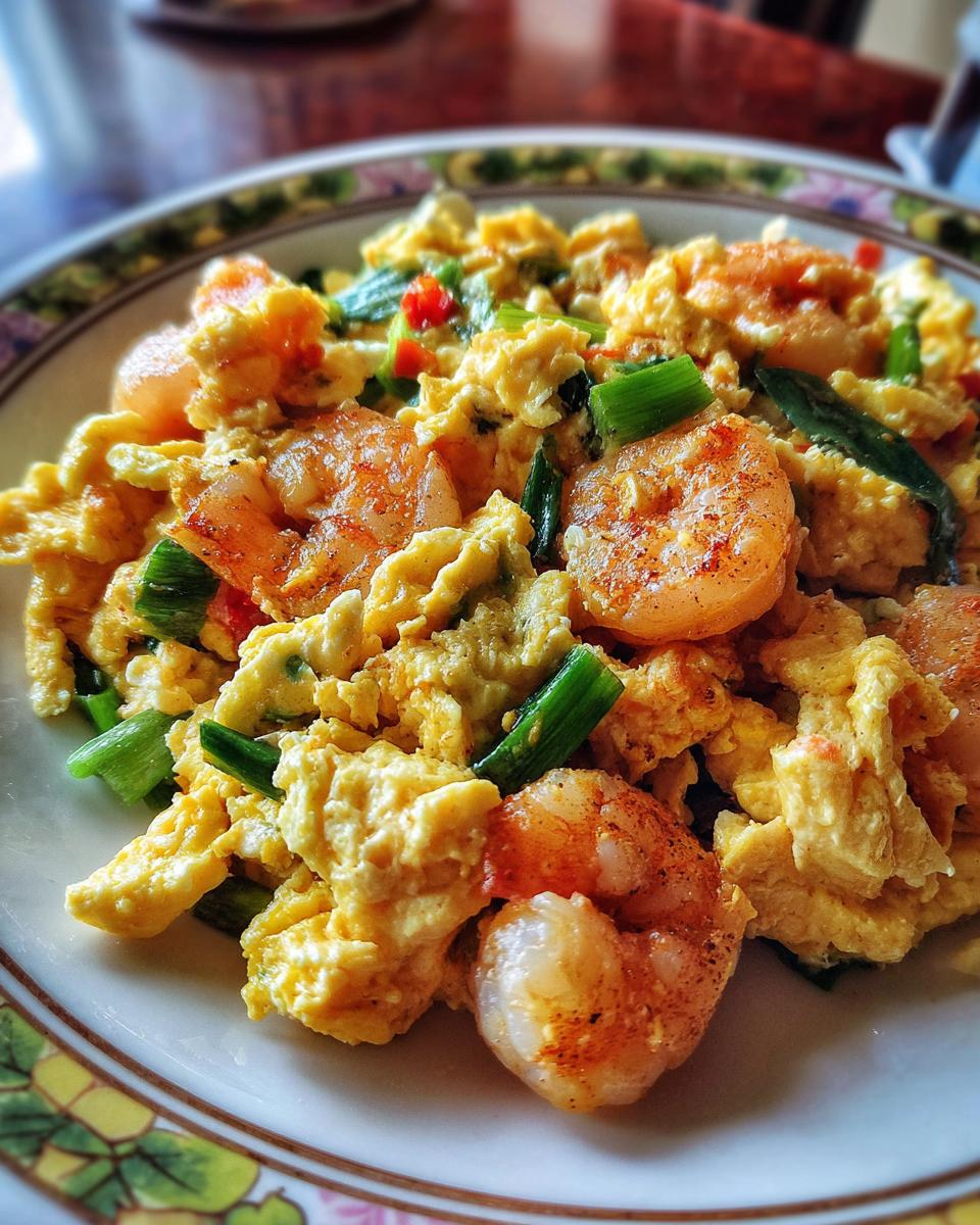 Shrimp and Egg Stir-Fry - detail 3
