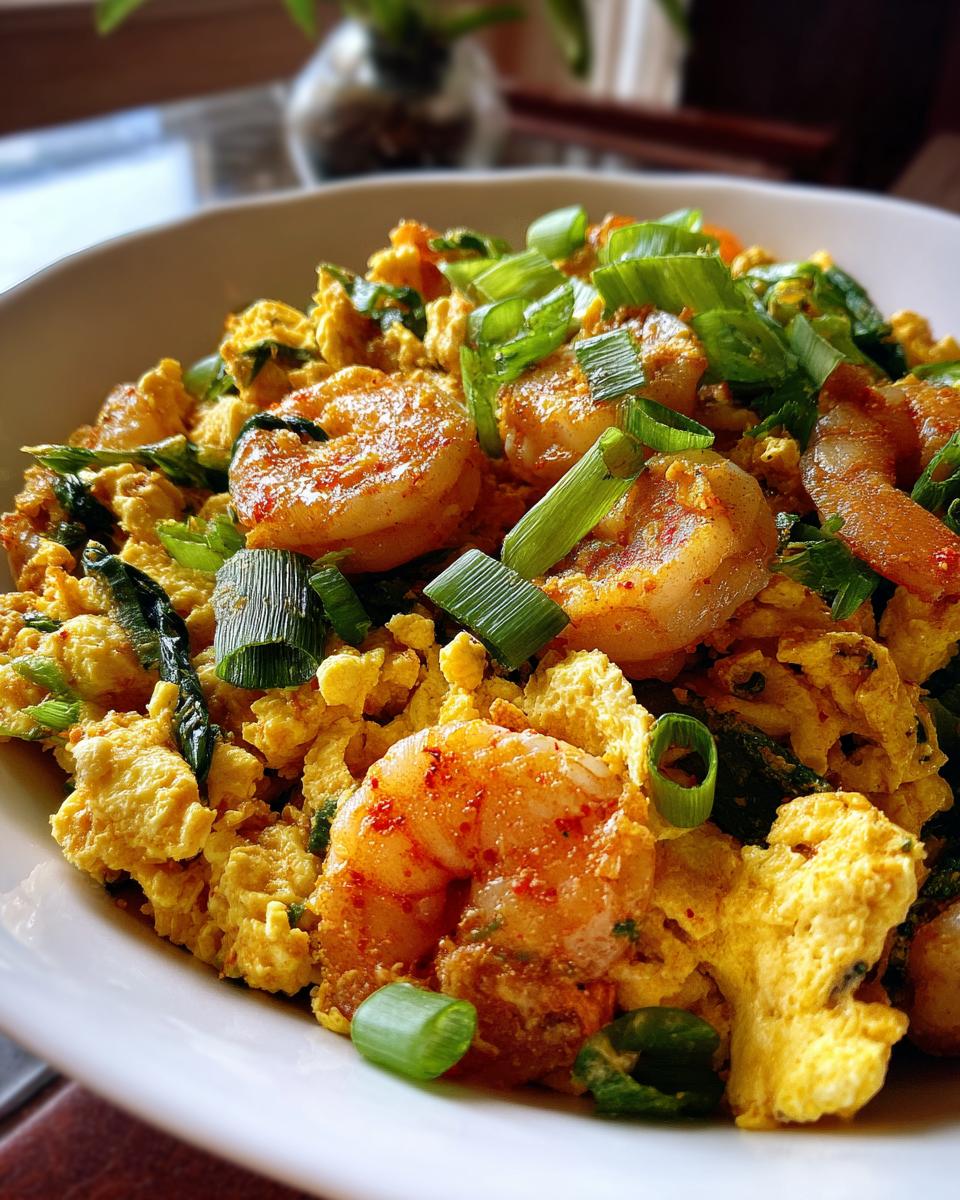 Shrimp and Egg Stir-Fry - detail 4