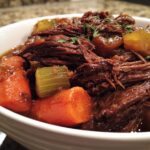 Slow Cooker Beef Chuck Roast with Vegetables for Thanksgiving