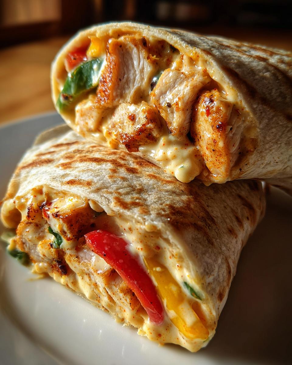 Spicy Cajun Chicken Alfredo Wraps - detail 3