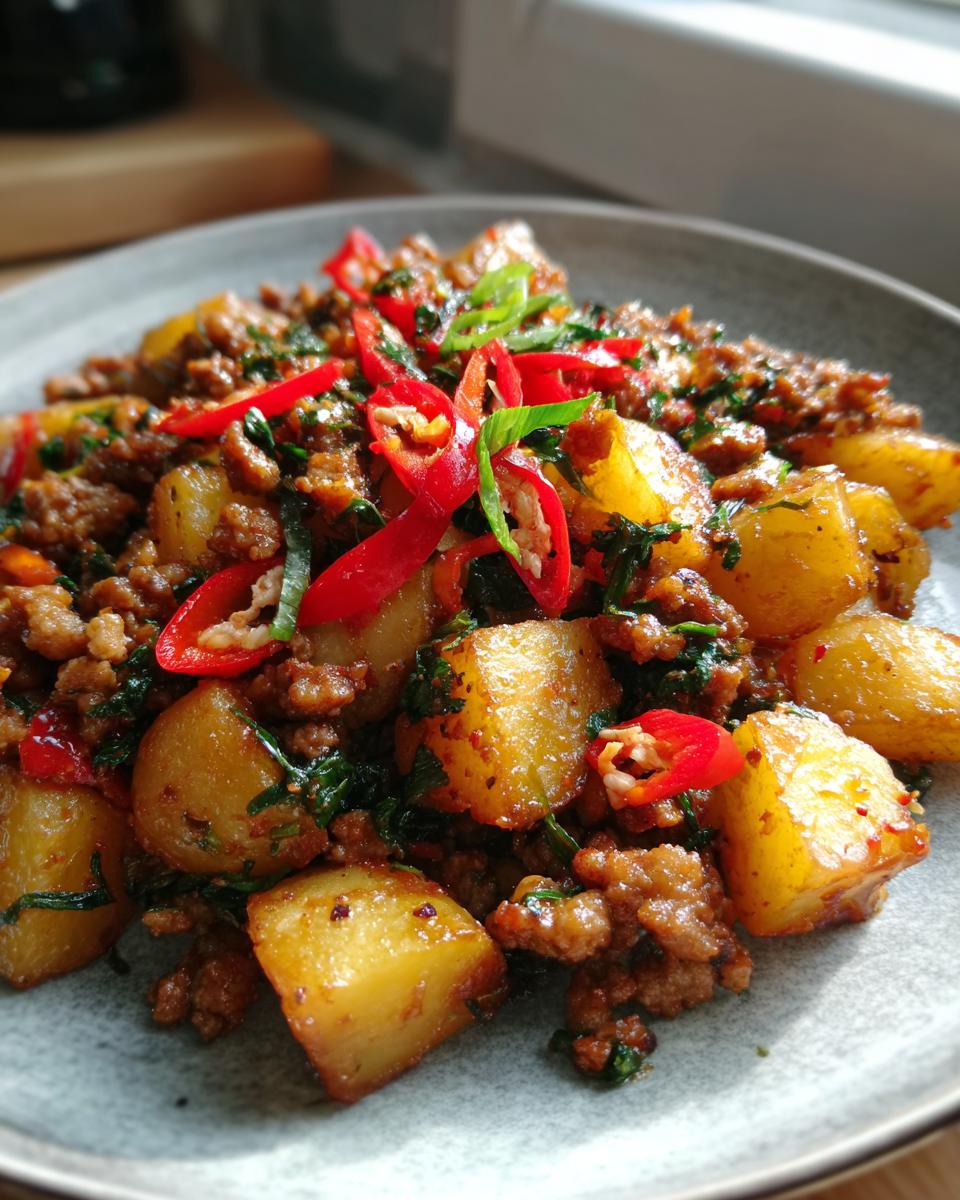 Stir-fried Potatoes with Minced Meat - detail 1
