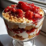 Strawberry Cheesecake Trifle for Christmas