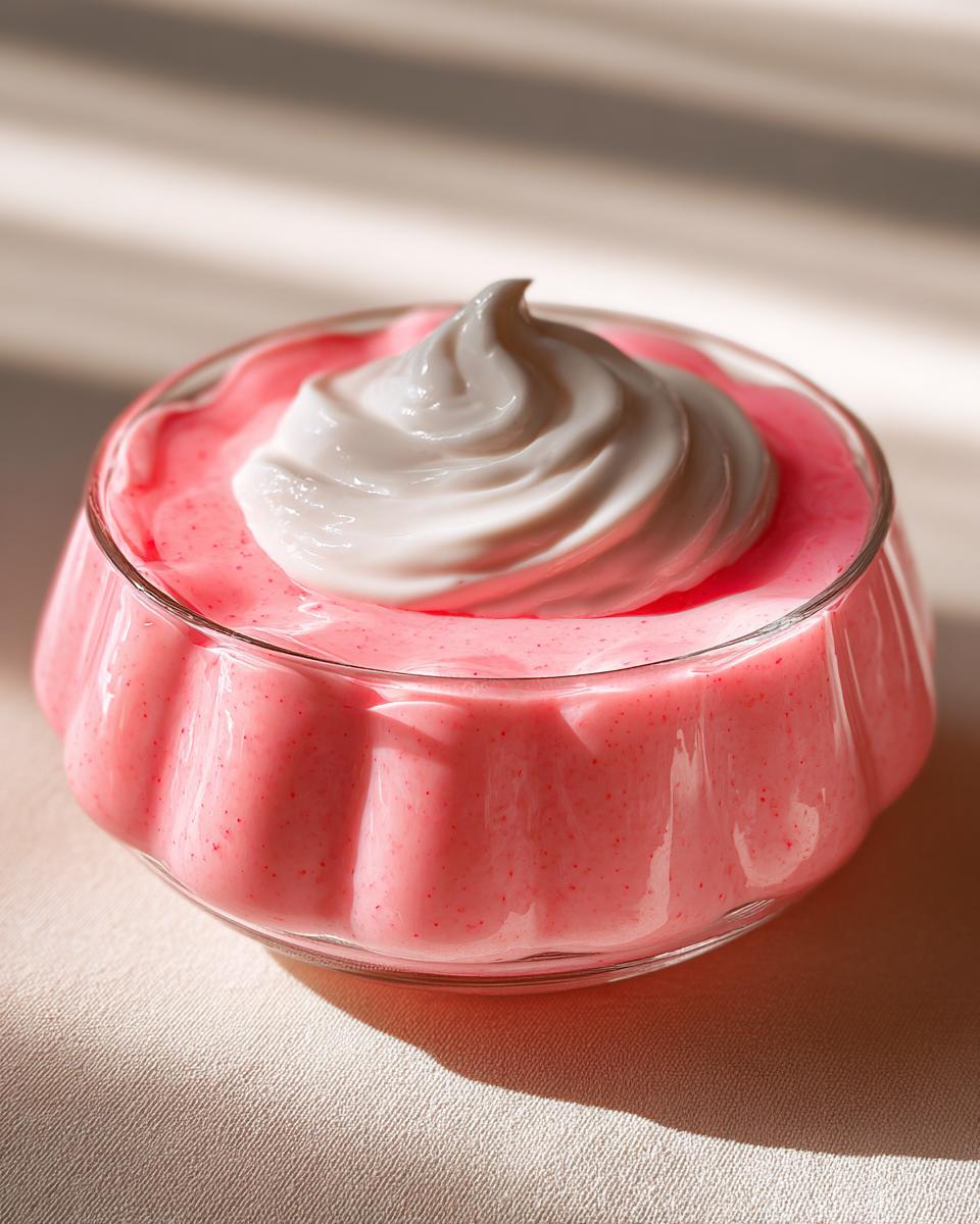 Strawberry Yogurt Gelatin - detail 2