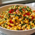 Summer Corn Salad with Basil Vinaigrette