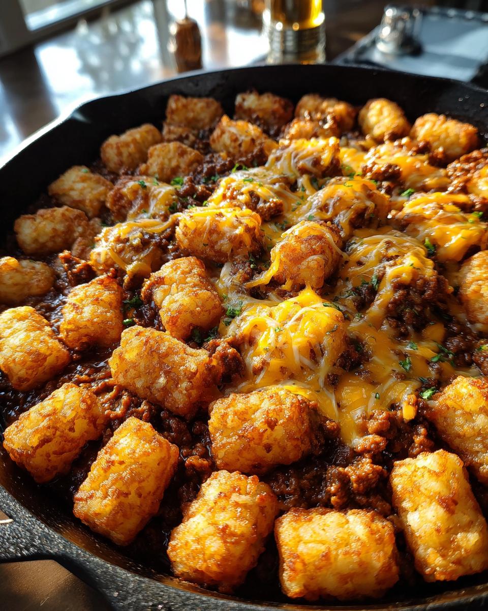 Tater Tot Sloppy Joe Skillet - detail 1