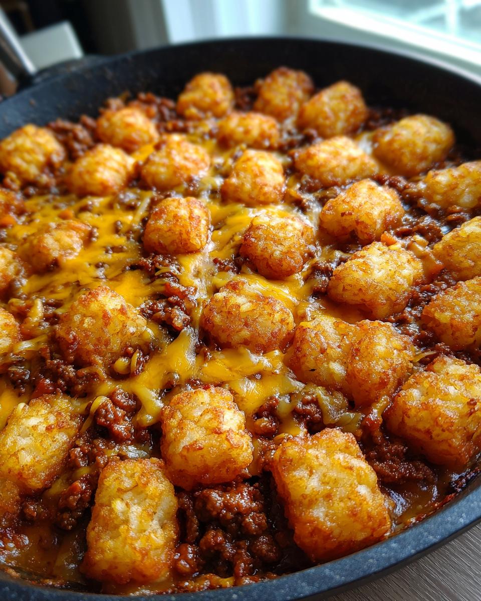 Tater Tot Sloppy Joe Skillet - detail 4