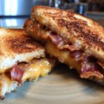 Triple Cheese Bacon Melt Sandwich