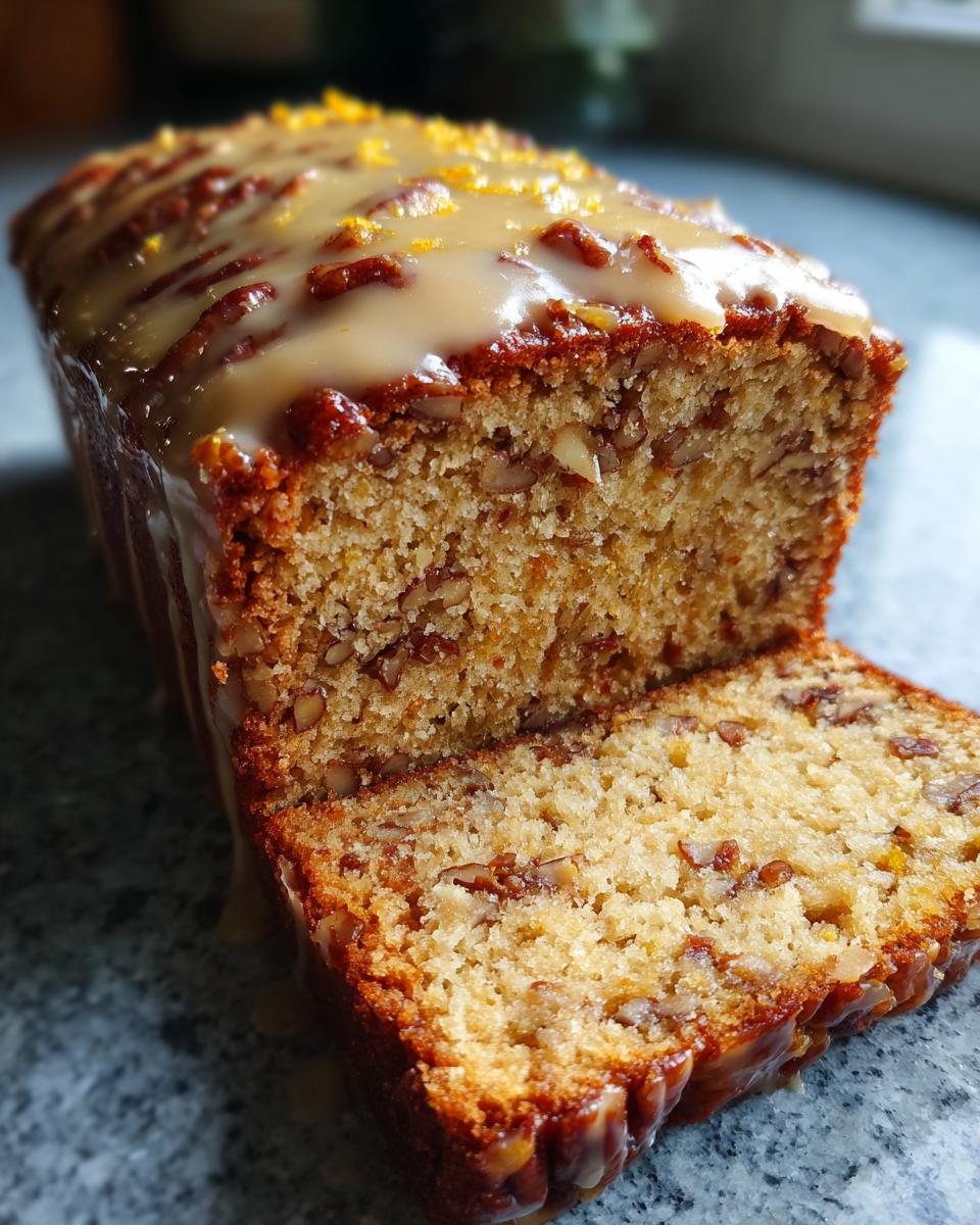 Walnut and Date Spice Cake with Orange Blossom Glaze - detail 4