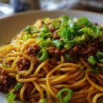 15-Minute Mongolian Ground Beef Noodles