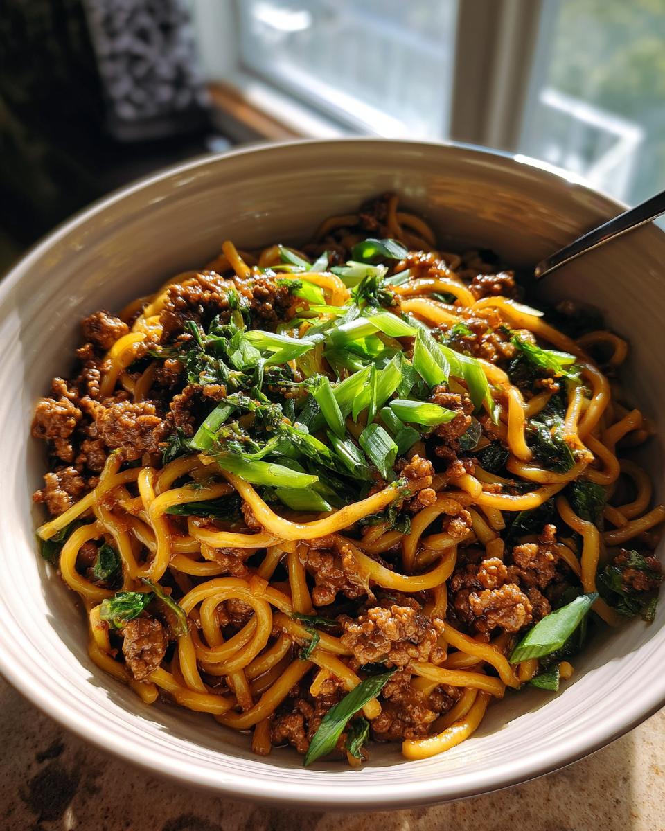 15-Minute Mongolian Ground Beef Noodles - detail 4