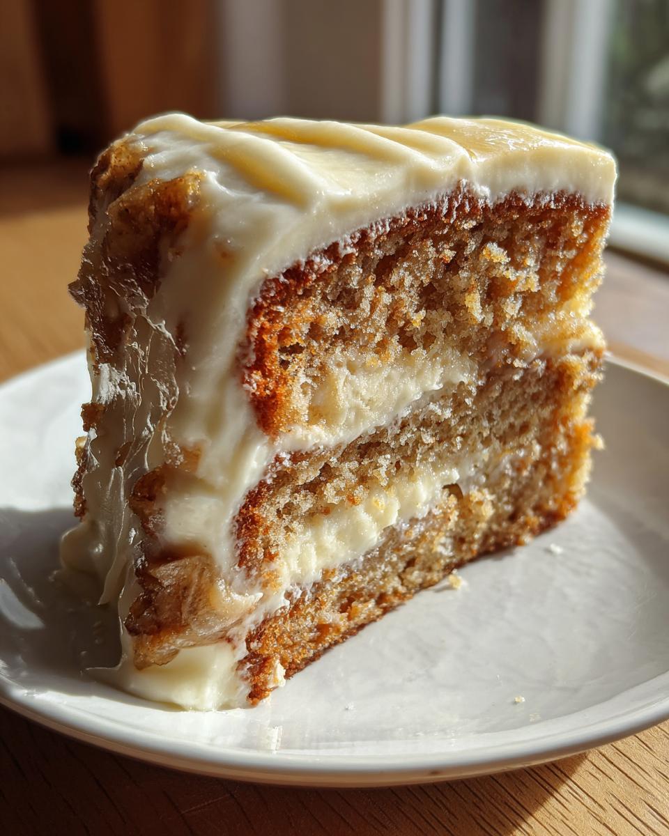 Banana Cake with Cream Cheese Frosting - detail 2