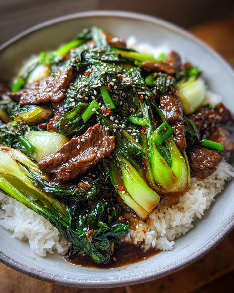 Bok Choy and Beef Stir-fry - detail 3