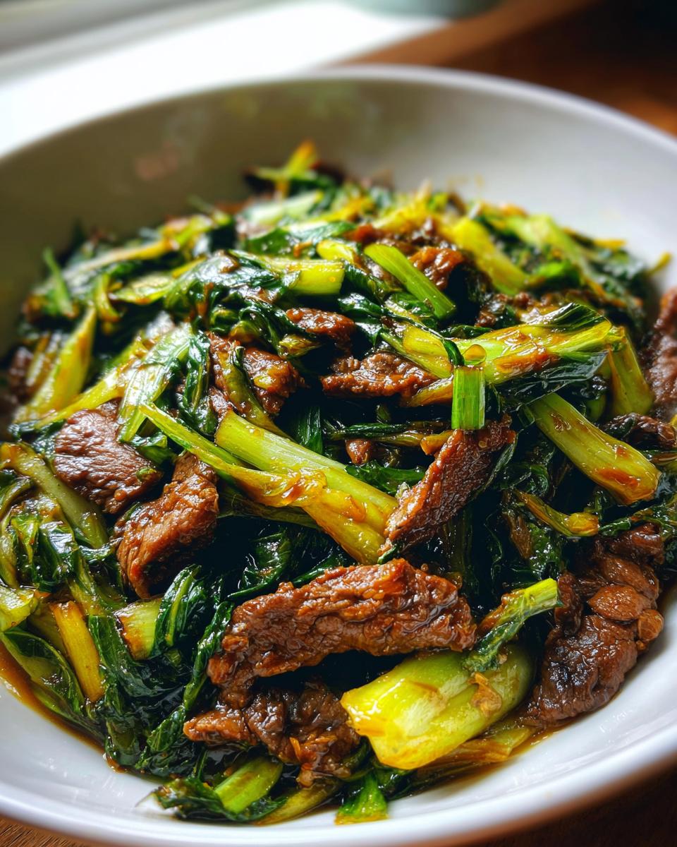 Bok Choy and Beef Stir-fry - detail 4