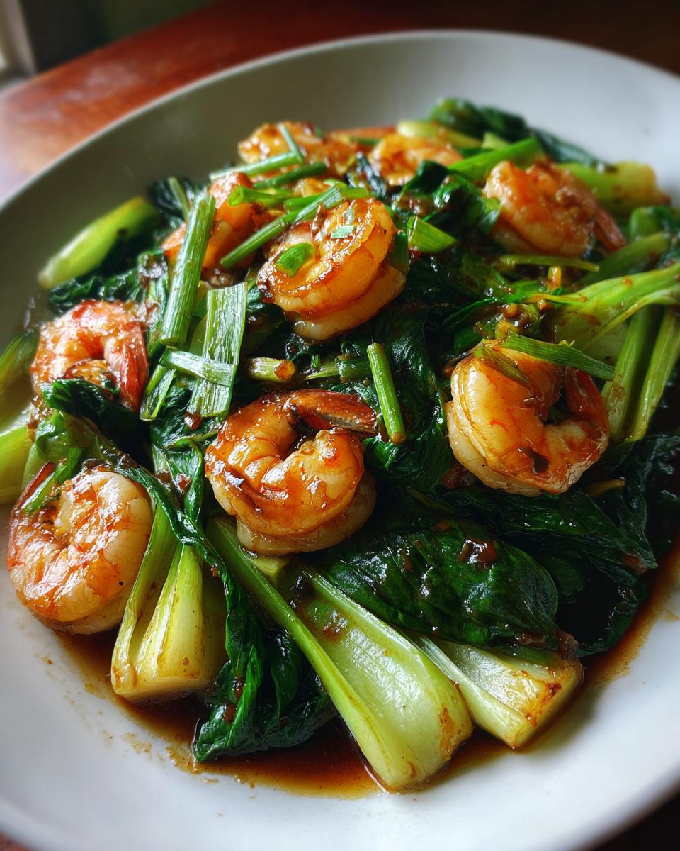 Bok Choy and Shrimp Stir-Fry - detail 2