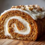 Carrot Cake Roll with Cream Cheese Frosting