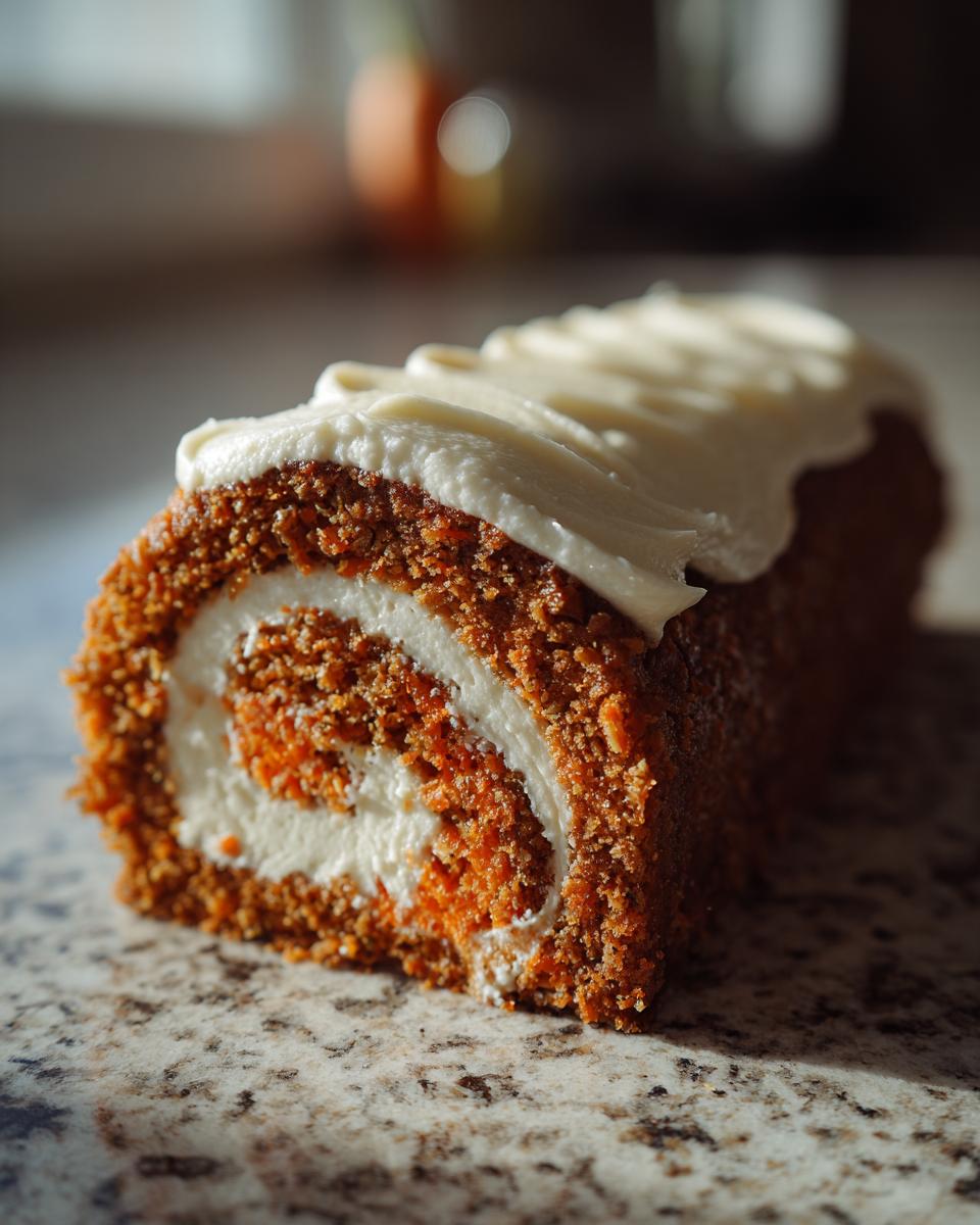 Carrot Cake Roll with Cream Cheese Frosting - detail 2