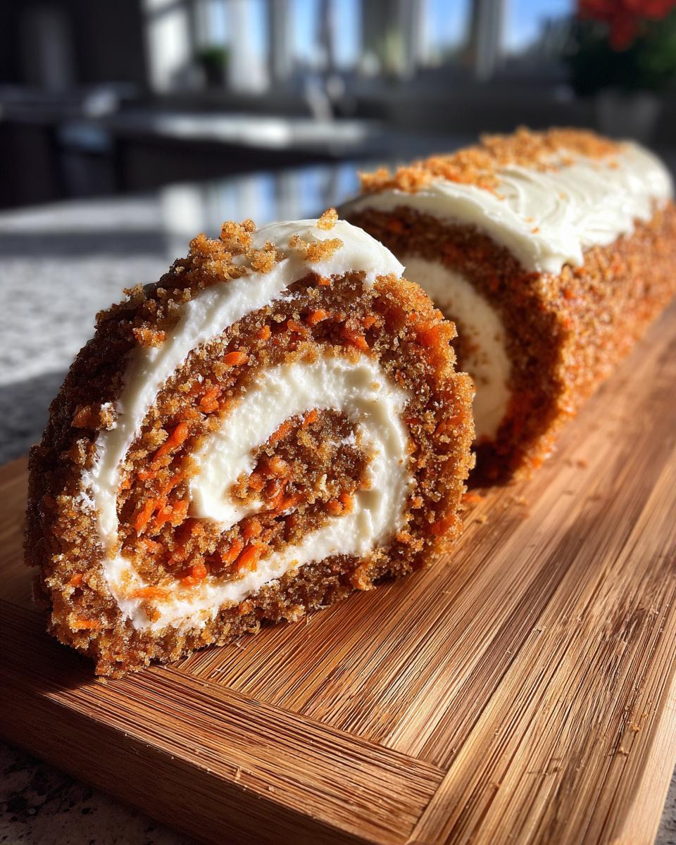 Carrot Cake Roll with Cream Cheese Frosting - detail 3