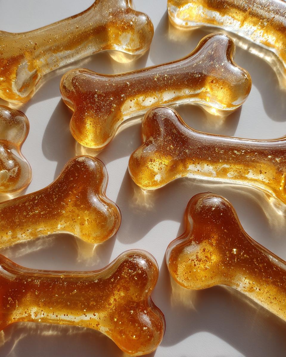 Chamomile and Honey Gelatin Bones for Dogs - detail 1
