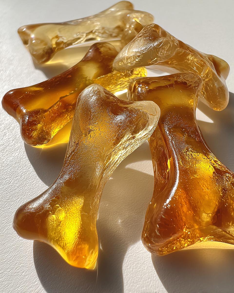 Chamomile and Honey Gelatin Bones for Dogs - detail 2