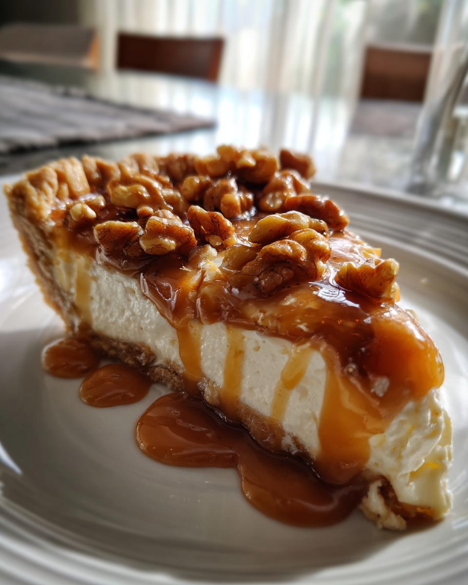 Cheese Pie with Caramel and Walnut - detail 4