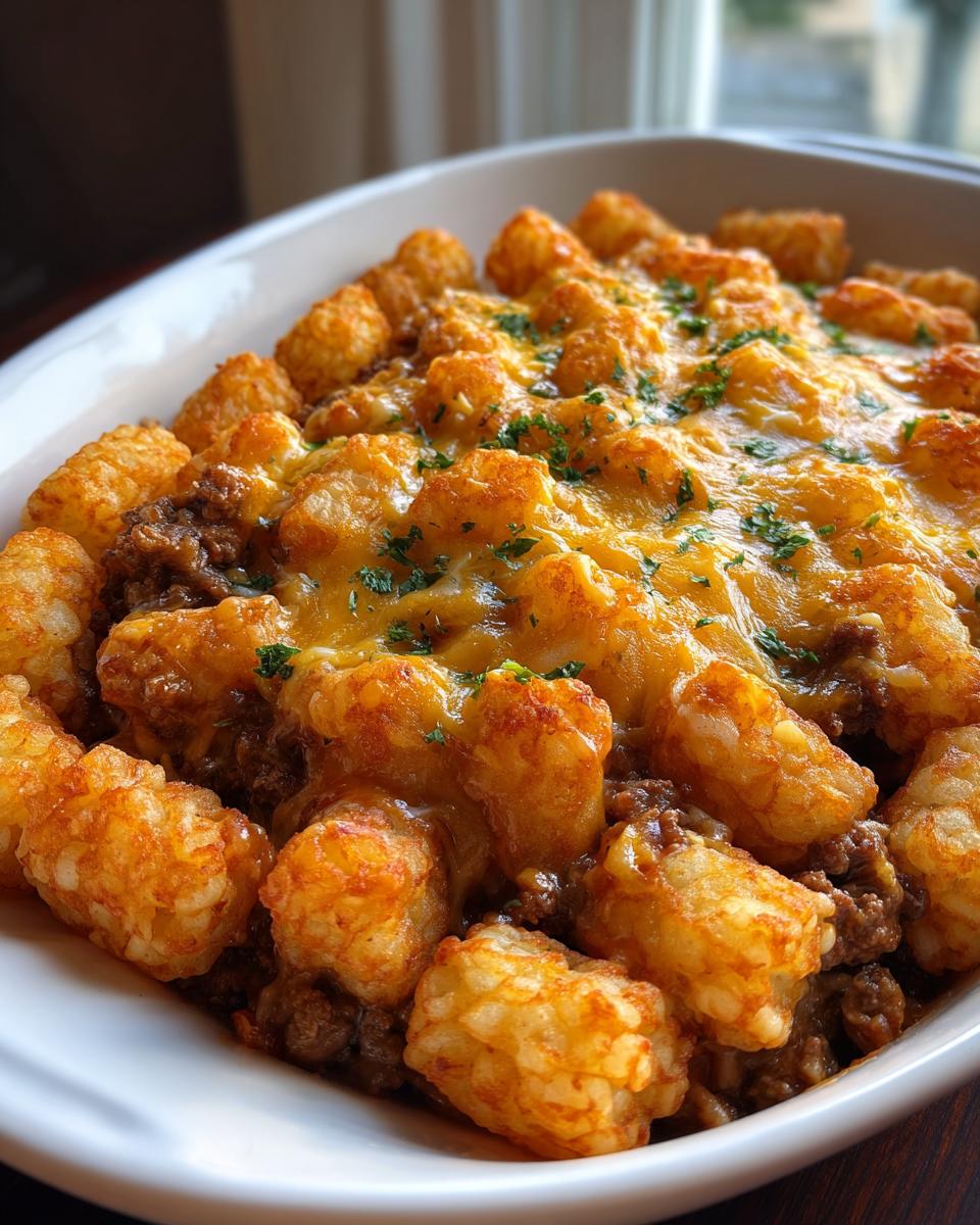 Cheesy Beef Tater Tot Casserole - detail 1