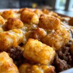 Cheesy Beef Tater Tot Casserole