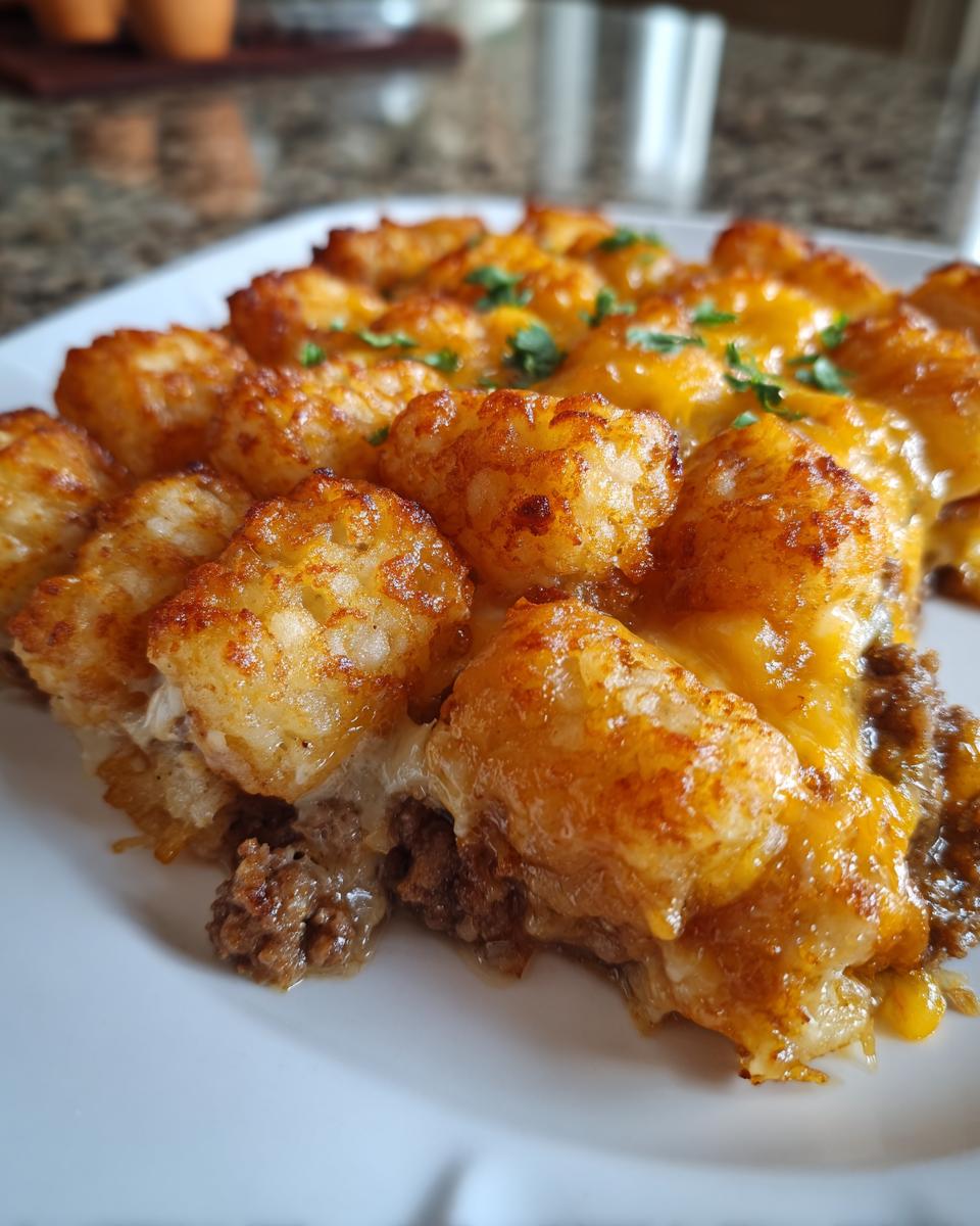 Cheesy Beef Tater Tot Casserole - detail 4