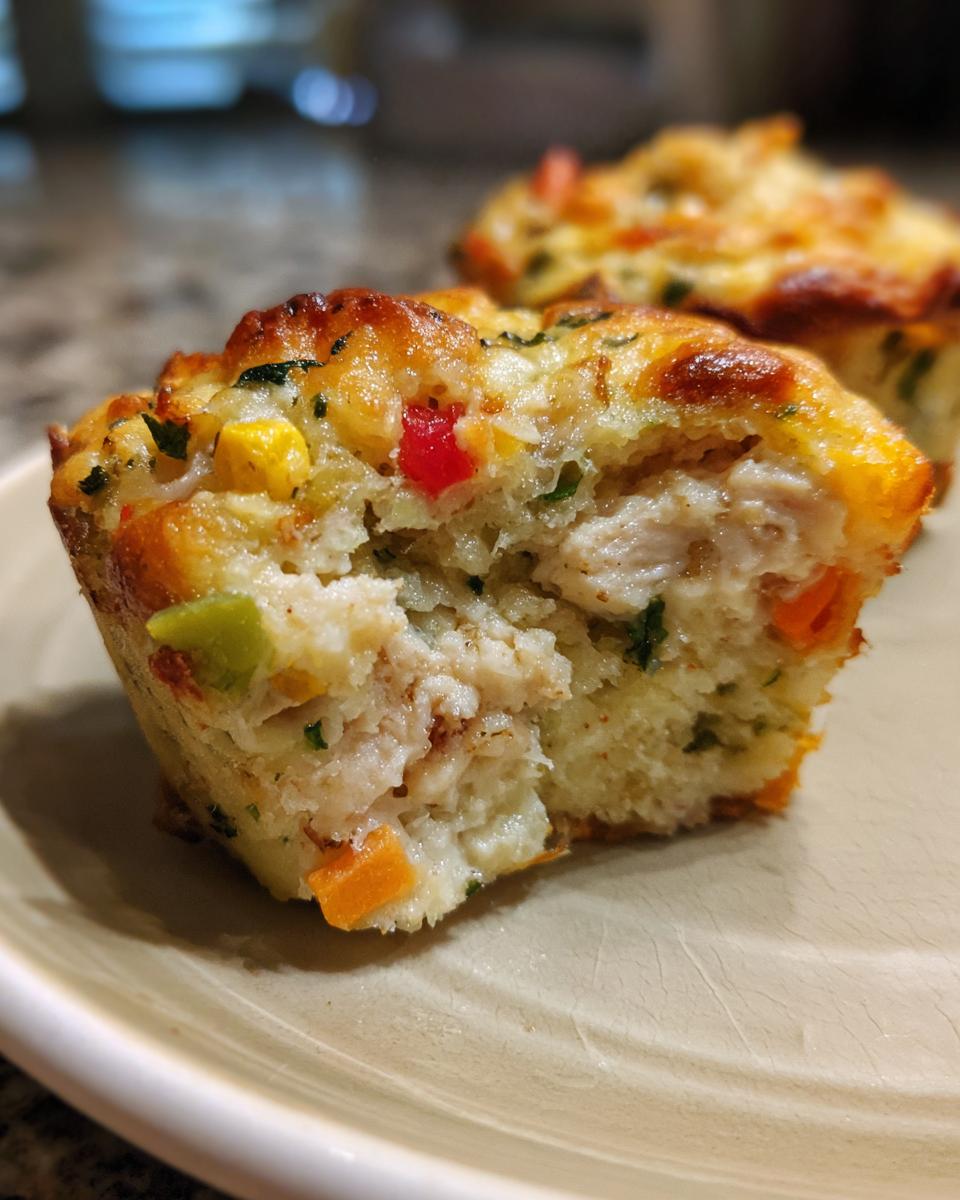 Chicken and Vegetable Muffins - detail 4