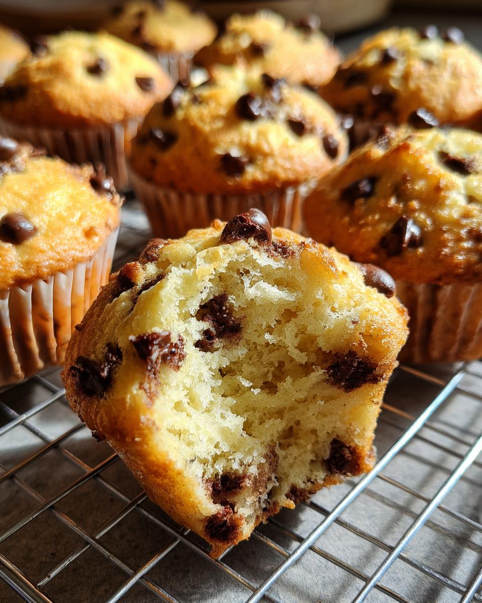 Chocolate Chip Cream Muffins - detail 2