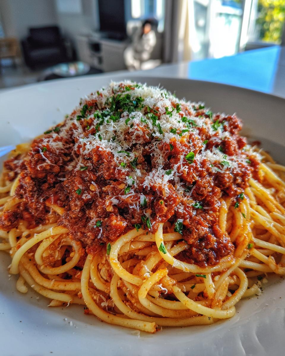 Classic Spaghetti with Hearty Meat Sauce - detail 4