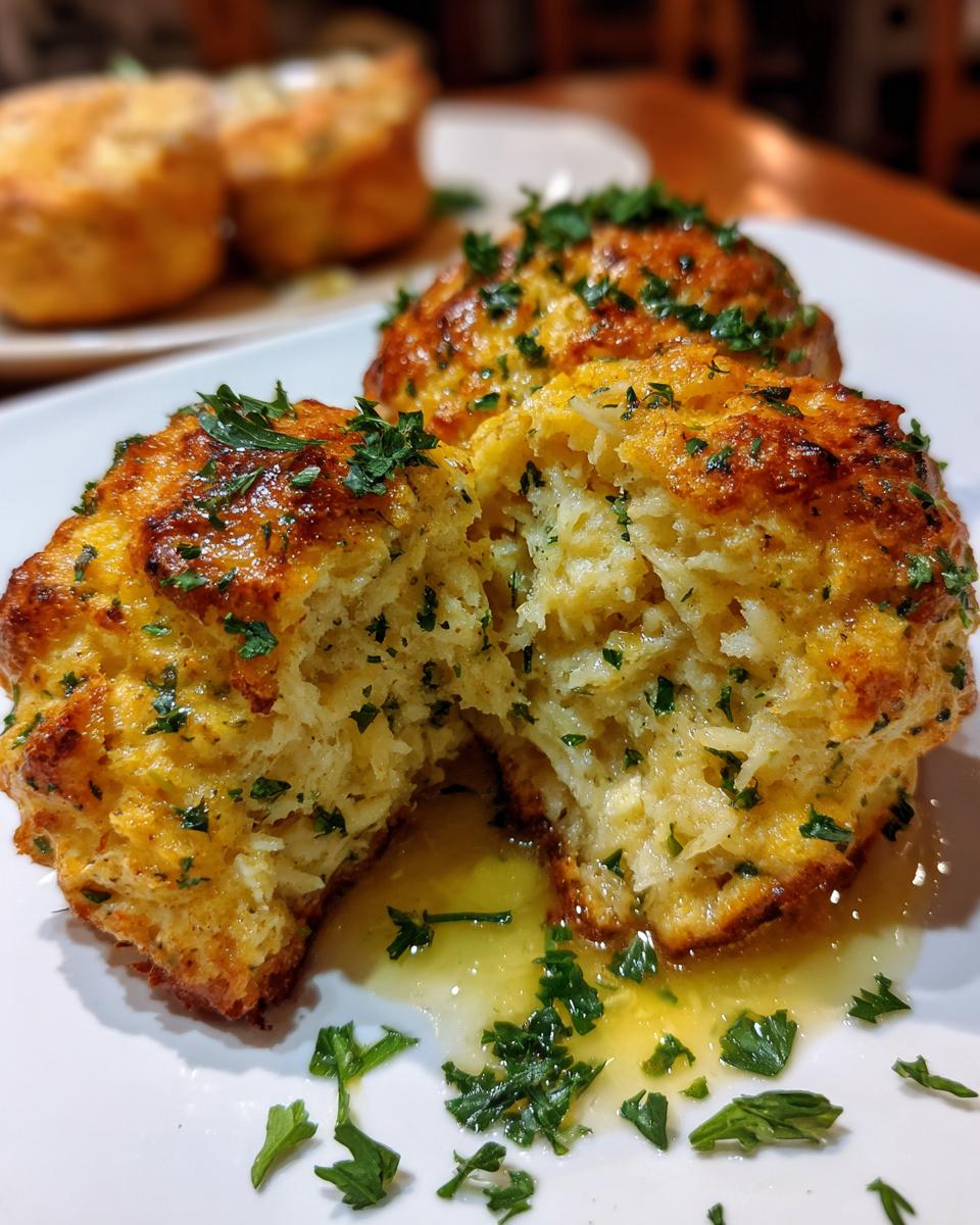 Crab-Stuffed Cheddar Bay Biscuits with Lemon Butter - detail 3