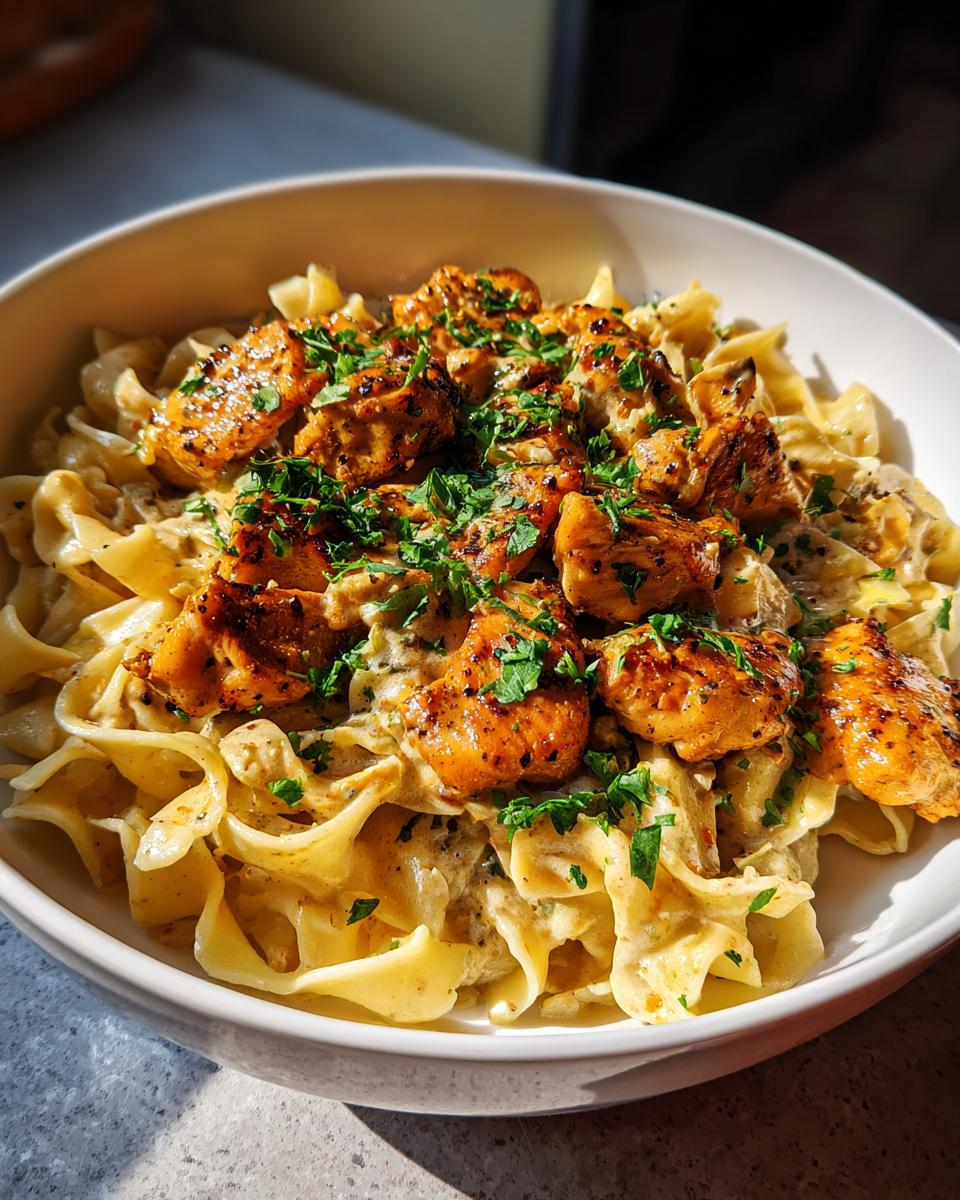 Creamy Garlic Chicken with Buttered Noodles - detail 1