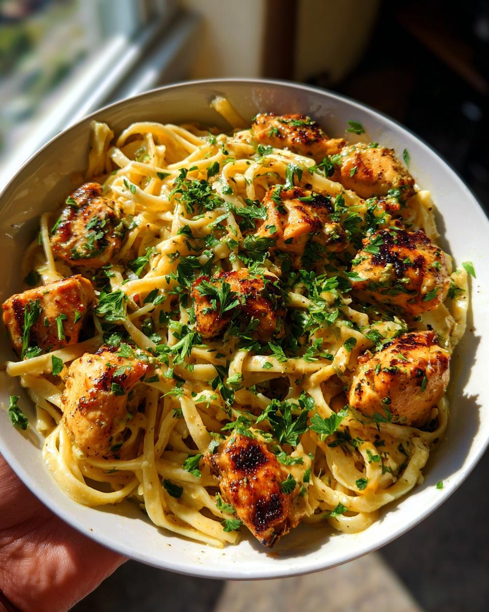 Creamy Garlic Chicken with Buttered Noodles - detail 2