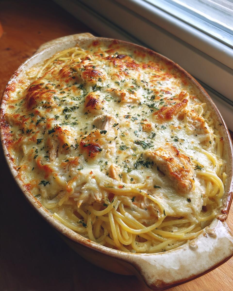 Creamy Monterey Jack Chicken Spaghetti Bake - detail 3
