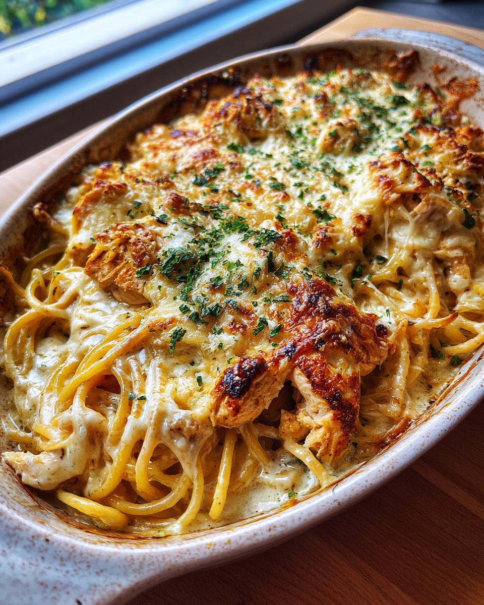 Creamy Monterey Jack Chicken Spaghetti Bake - detail 4