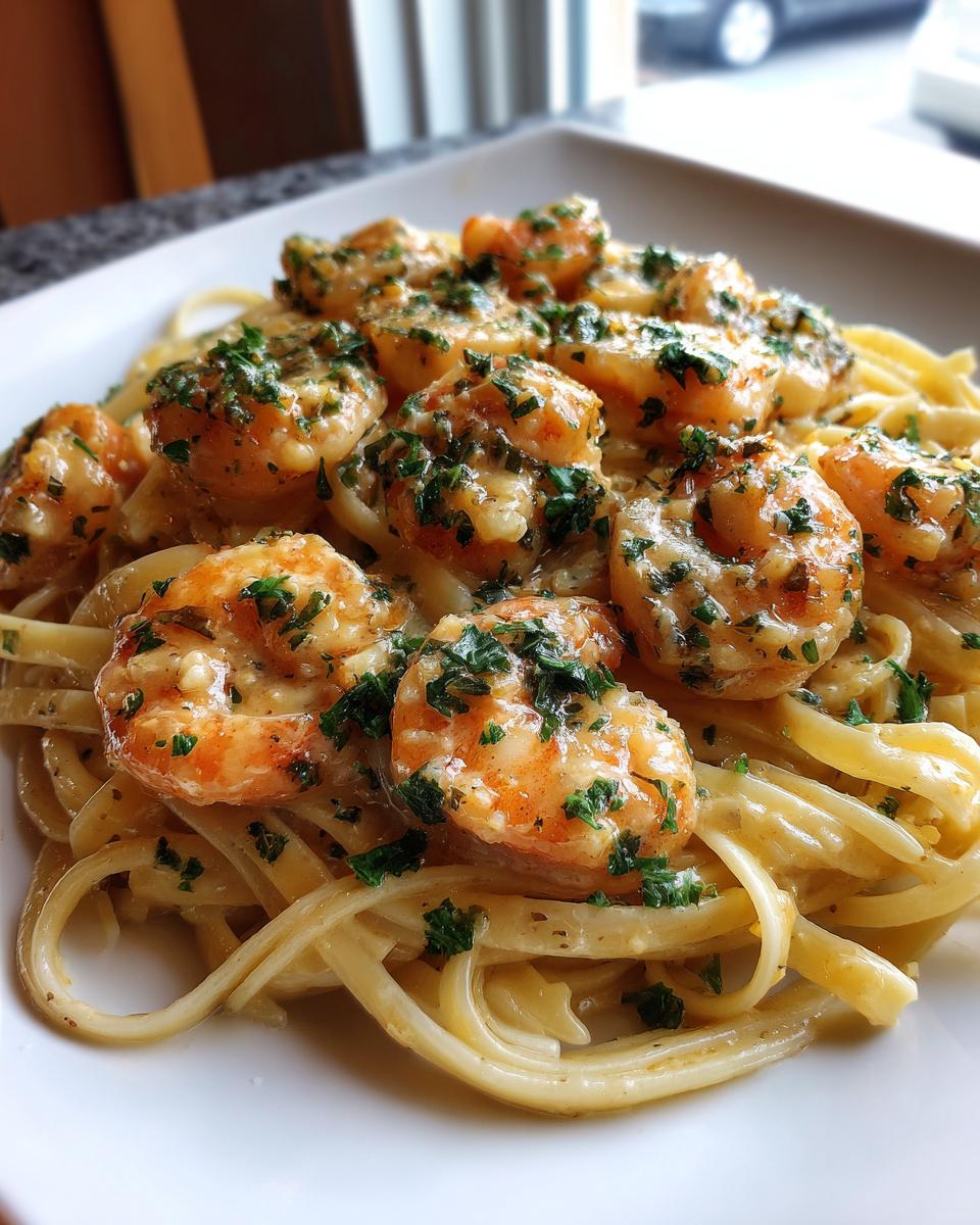 Creamy Mozzarella Shrimp Pasta - detail 4