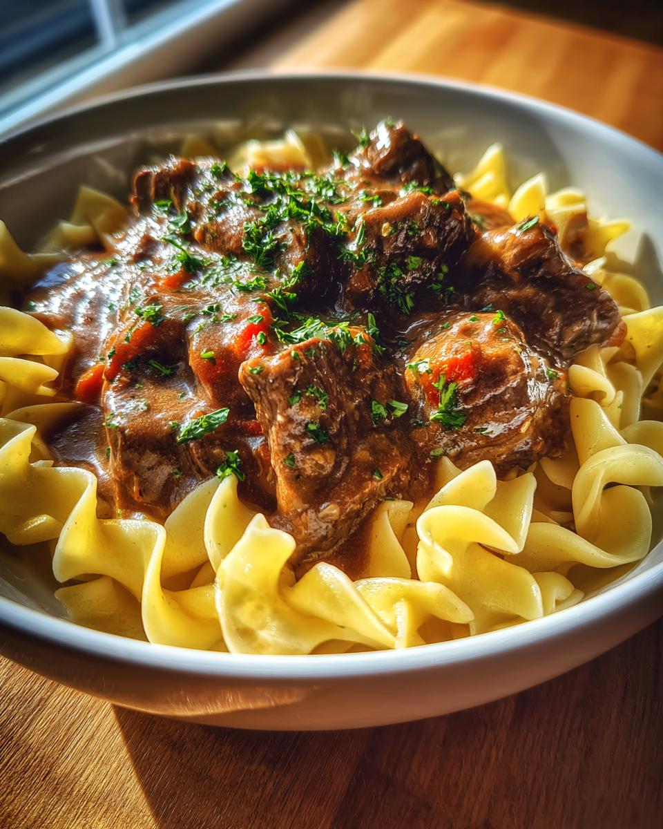 Crockpot Beef Tips and Noodles - detail 2