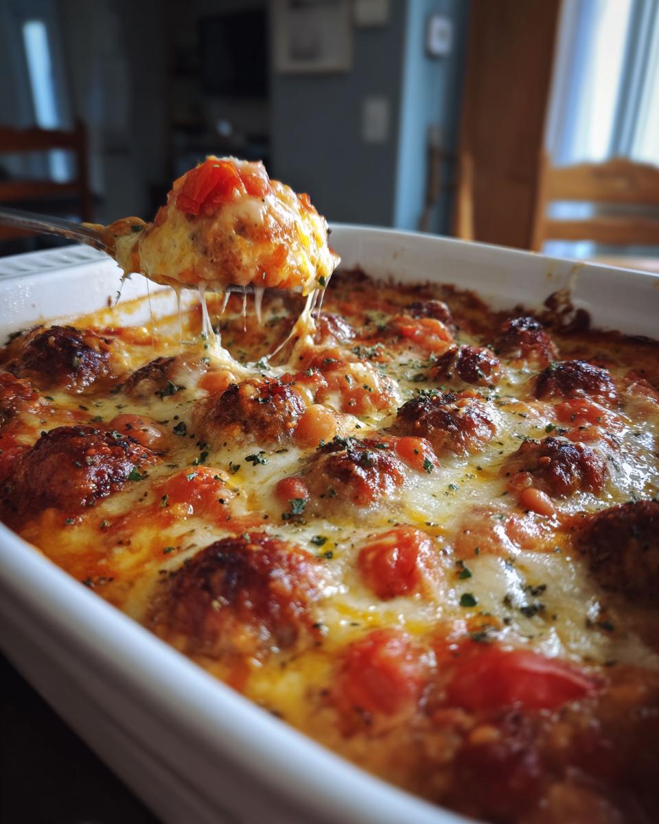Dump and Bake Meatball Casserole - detail 1