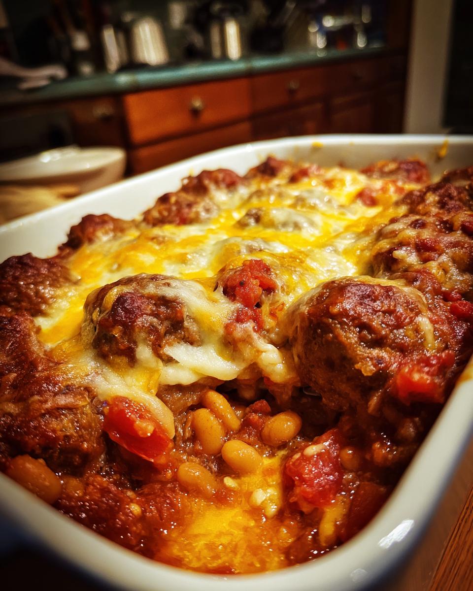 Dump and Bake Meatball Casserole - detail 2