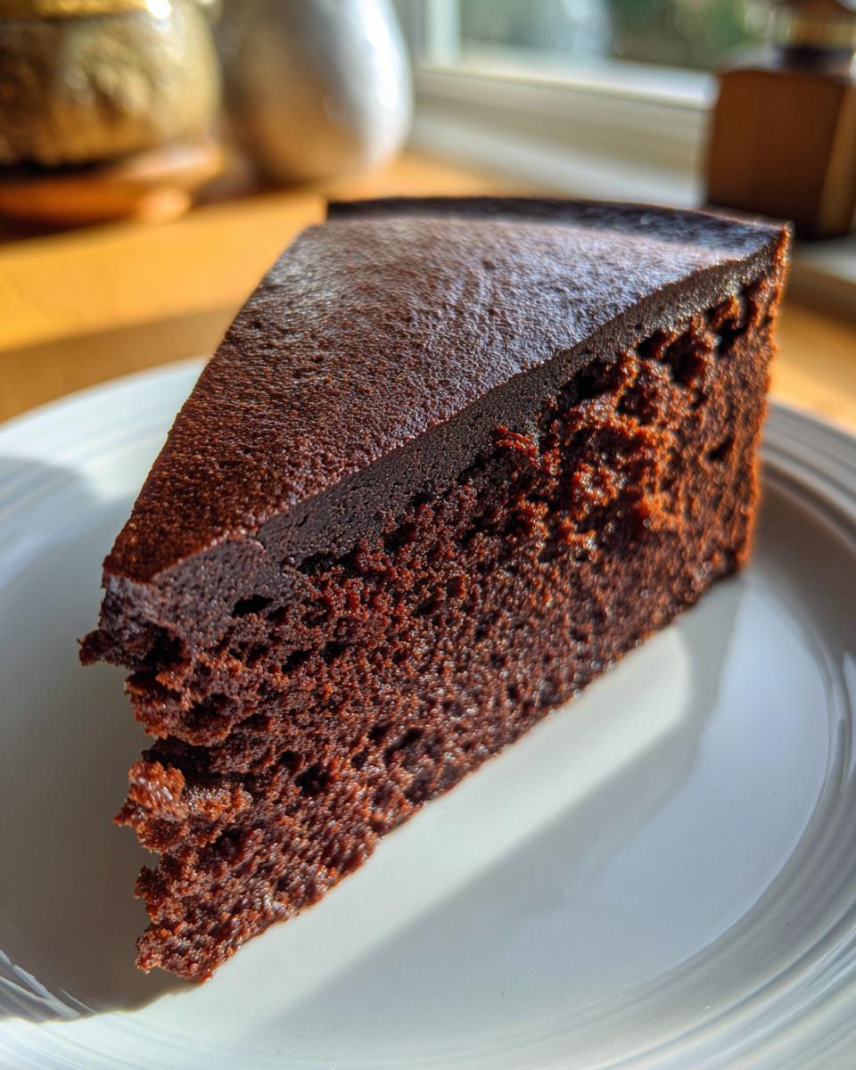 Flourless Chocolate Pumpkin Ginger Cake - detail 2