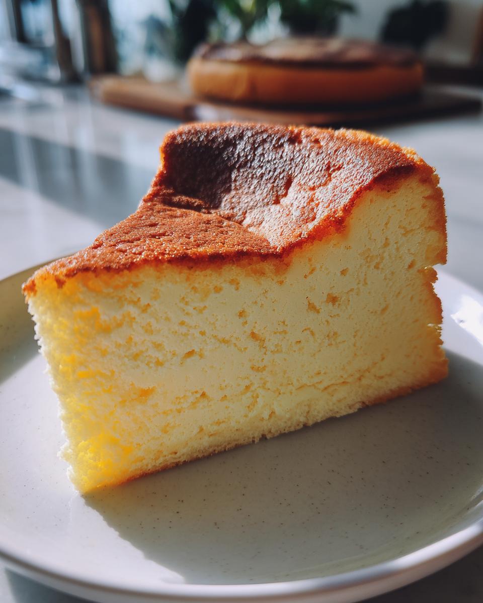 Flourless Japanese Cheesecake - detail 1