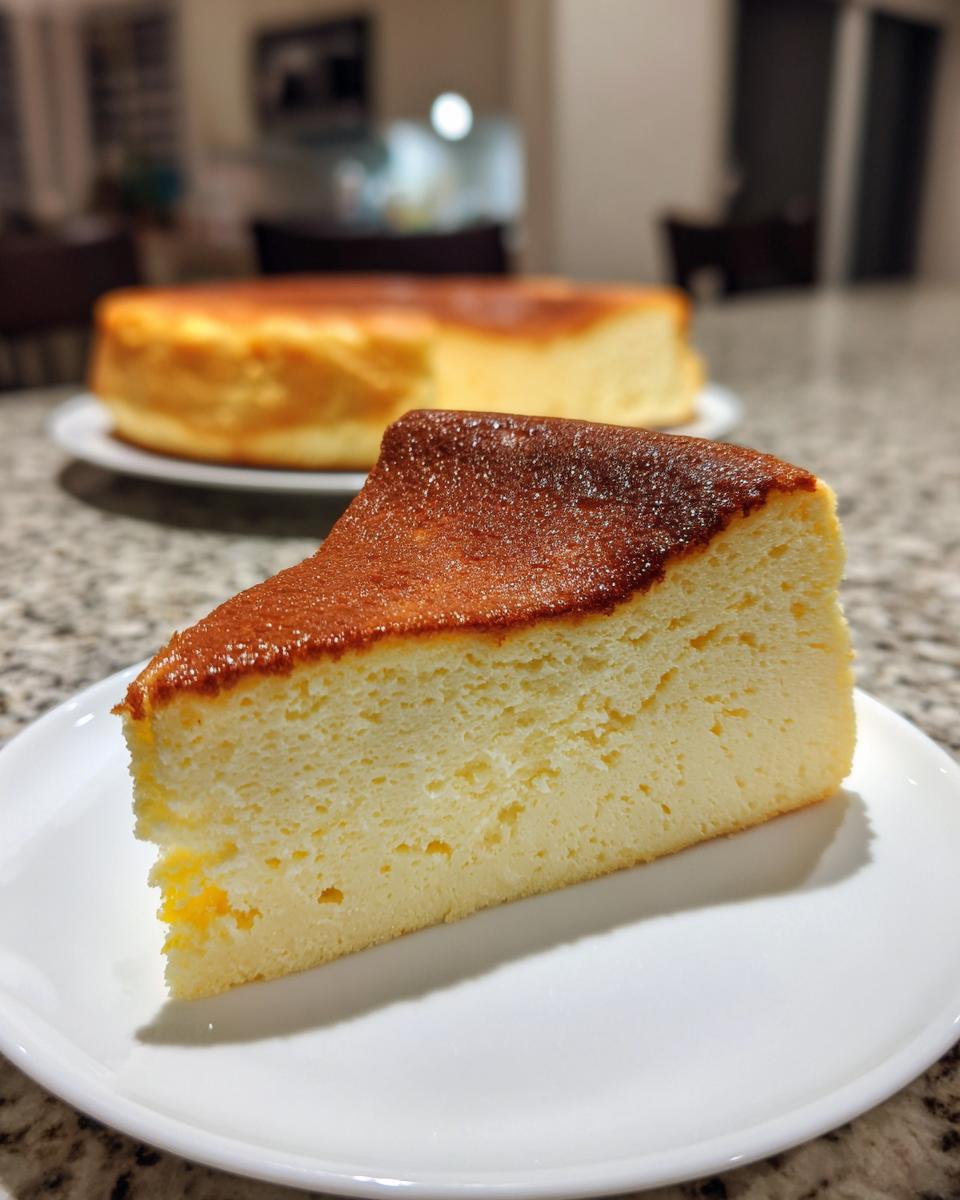 Flourless Japanese Cheesecake - detail 2