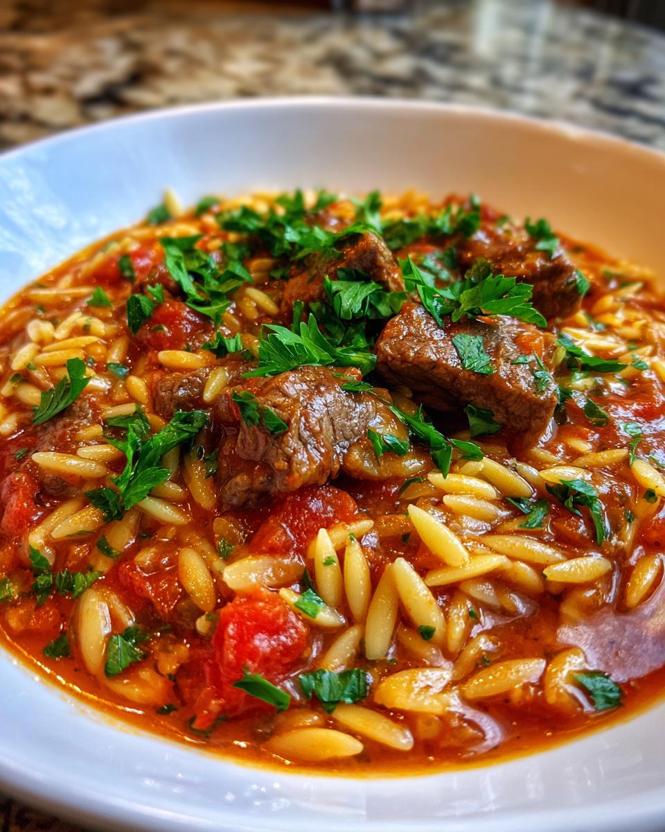 Greek Beef Orzo Jouvetsi - detail 1