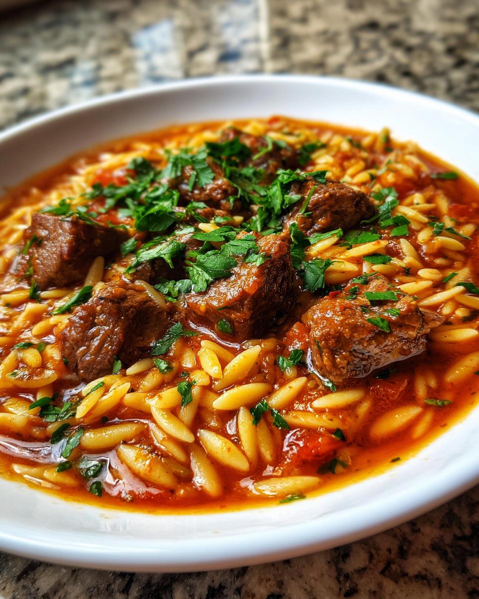 Greek Beef Orzo Jouvetsi - detail 4