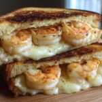 Grilled Shrimp Gourmet Cheese Sandwich