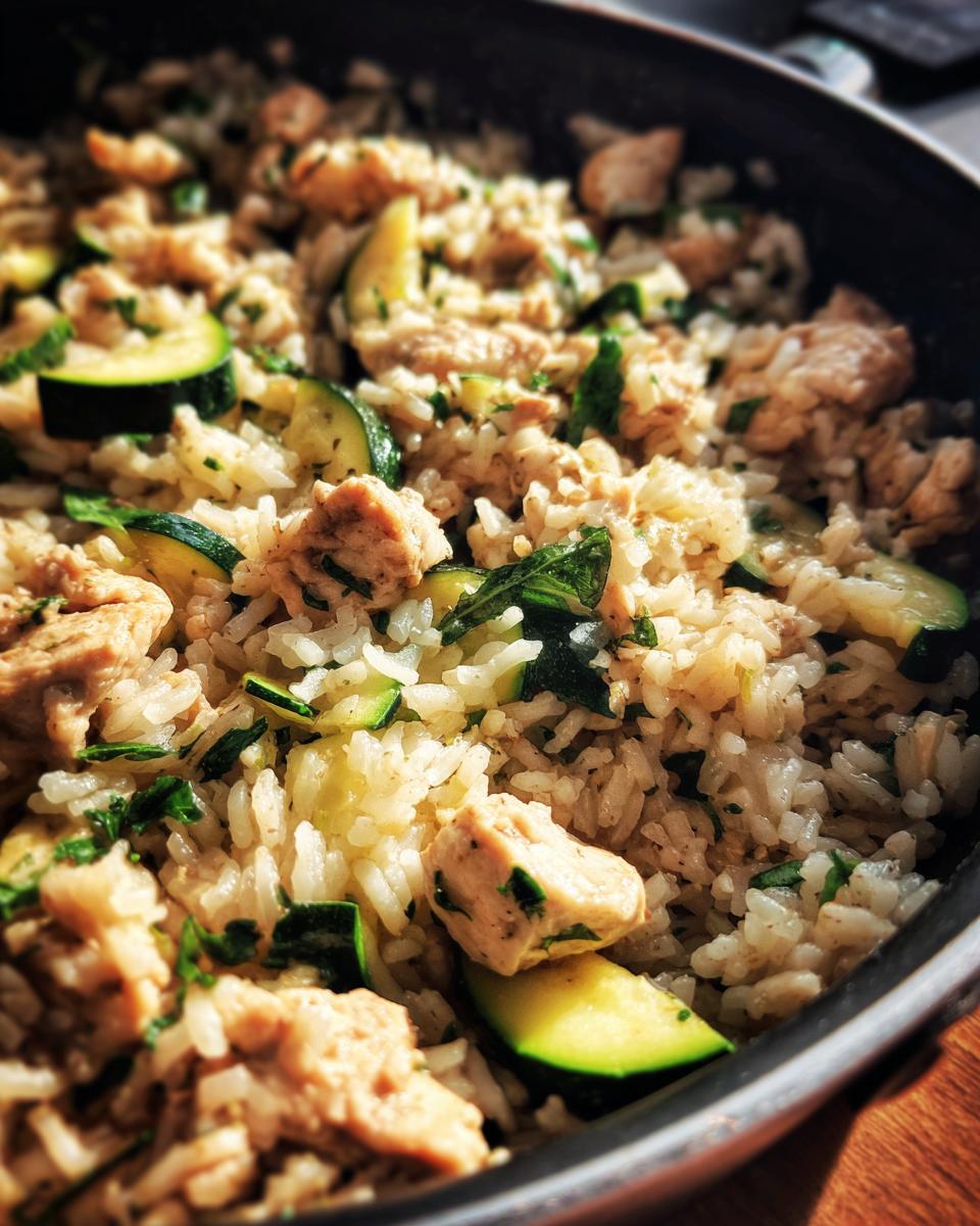 Ground Chicken and Zucchini Rice Skillet - detail 1
